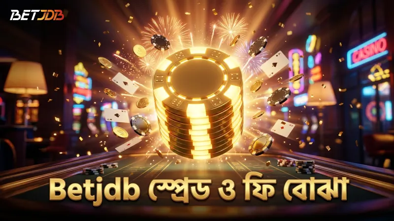 পয়েন্ট স্প্রেড ও বাজির খরচ স্পষ্টভাবে দেখানো হয়েছে Betjdb-তে।
